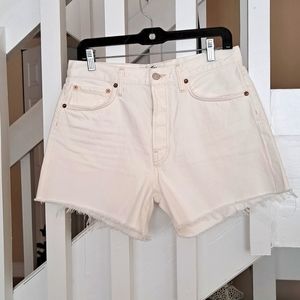 Agolde Parker Long Shorts. Organic Cotton Made in Turkey sz28 EUC Button Fly